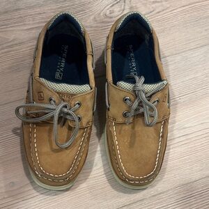 Sperry Brown Leather Boat Shoes